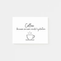 Kaffee, weil Sarkasmus Hydration benötigt