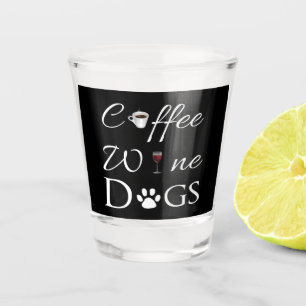 Kaffee Wein Hunde Shotglas Schnapsglas