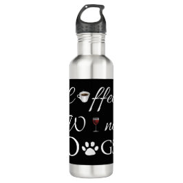 Kaffee Wein Hunde Wasser Flasche Edelstahlflasche