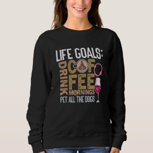 Kaffee Weinangebot Barista Cooler Kaffee Wein 4 Sweatshirt