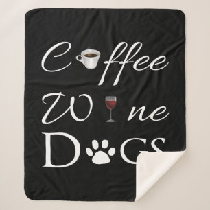 Kaffee Weine Hunde Sherpa Blanket Sherpadecke