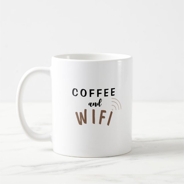 Kaffee & WiFi - Kaffee- und Teezubereitung Tasse (Links)