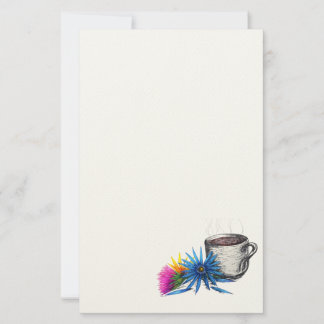 Kaffee & Wildblumen Briefpapier