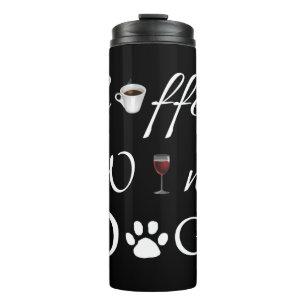 Kaffee Wine Hunde Thermal Tumbler Thermosbecher