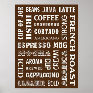KAFFEE-WORTE POSTER