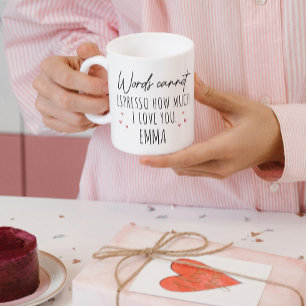 Kaffee-Wortspiel Sag Ich Liebe Dich Lustiger Valen Kaffeetasse