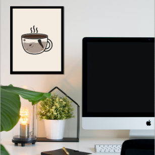 Kaffee & Yoga Poster