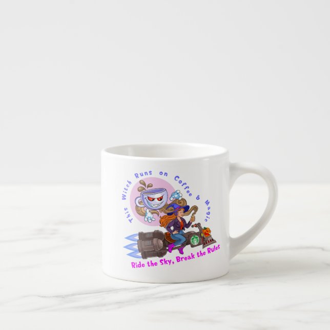 Kaffee & Zauberhexe Espressotasse (Rechts)