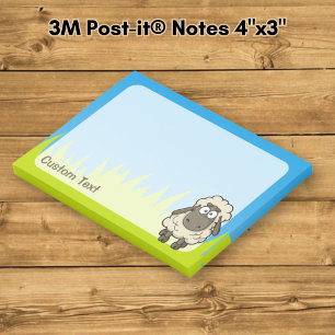 Kaffee Zeichentrick Schaf Beige Post-it Klebezettel