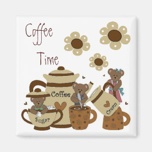 Kaffee-Zeit-Magnet Magnet