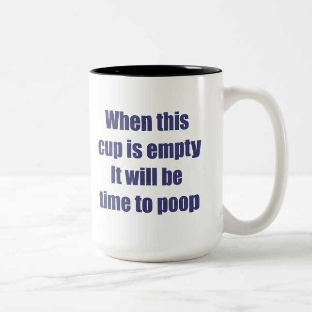 Kaffee-Zeit Zweifarbige Tasse (Rechts)