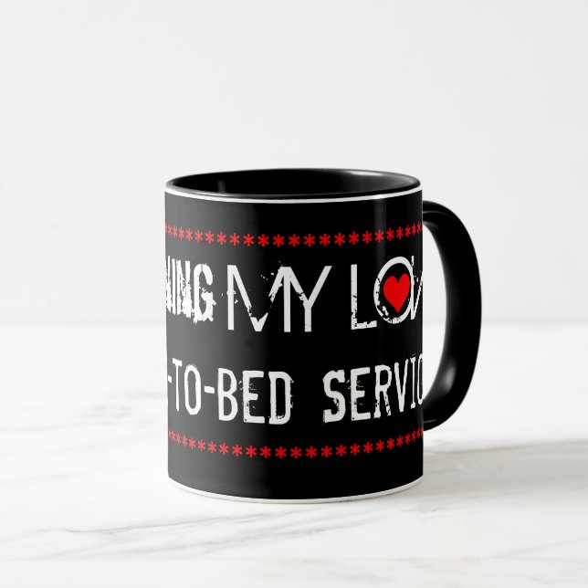 Kaffee-zu-Bett-Service Tasse (VorderseiteRechts)