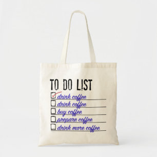 Kaffee Zu-tun-Liste Budget-Tasche Tragetasche