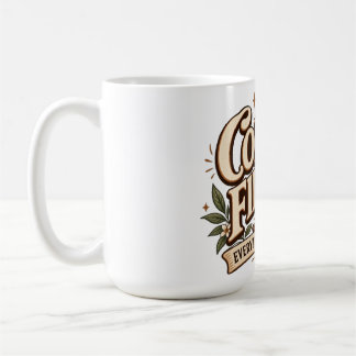 Kaffee zuerst, alles andere später Vintage Botanic Kaffeetasse