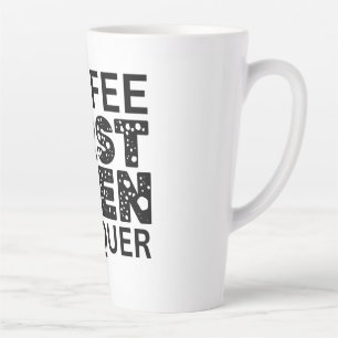 Kaffee zuerst, dann beherrschen milchtasse
