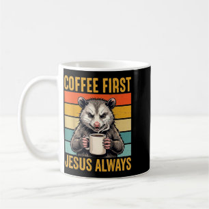 Kaffee zuerst Jesus Christliche Lustige Geschenke Kaffeetasse
