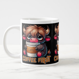 Kaffee zuerst Jumbo-Tasse