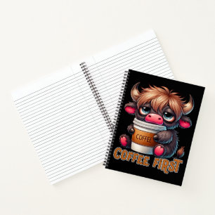 Kaffee zuerst Kaffee-Liebhaber-Geschenke Notizbuch