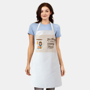 Kaffee zuerst, reden später - Funny Mug Design Schürze