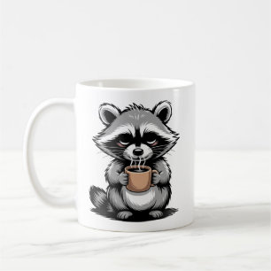 Kaffee zuerst, reden später Lustiger Waschbär Bech Kaffeetasse