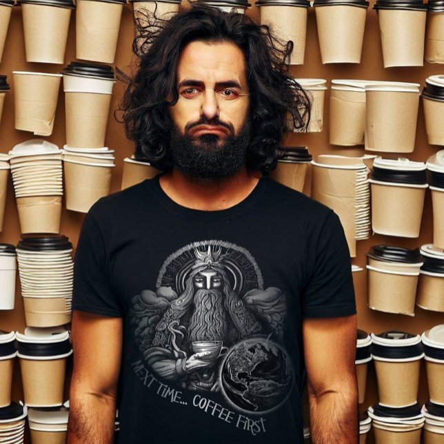 Kaffee zuerst! T-Shirt (Von Creator hochgeladen)