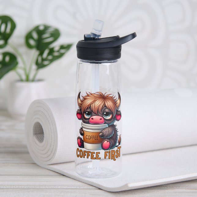 Kaffee zuerst  trinkflasche (Yoga (gedreht))