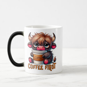 Kaffee zuerst verwandlungstasse