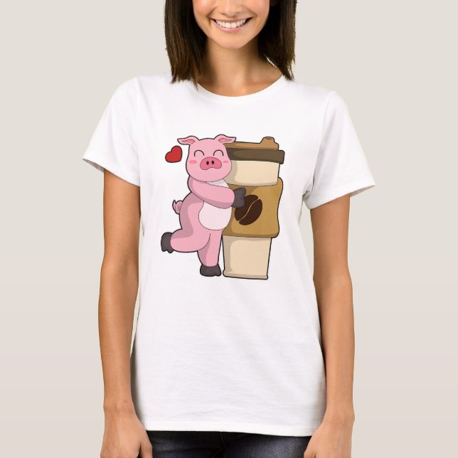 Kaffee zum Mitnehmen T-Shirt (Vorderseite)