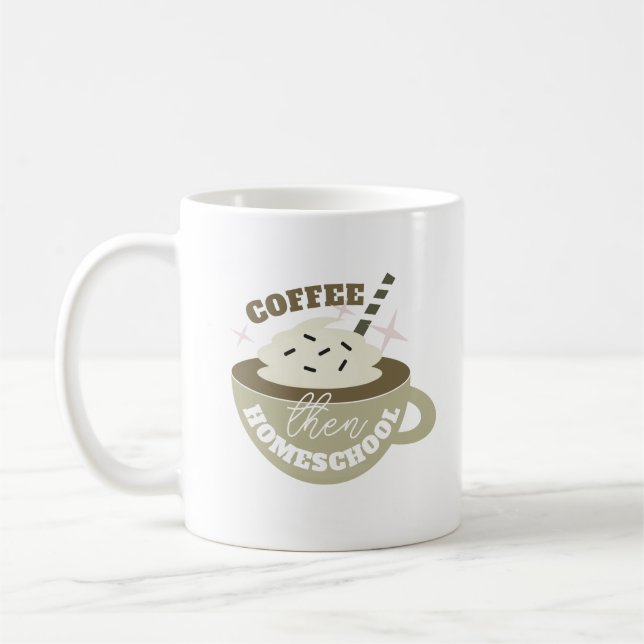 Kaffee zurück zum Heimunterricht Kaffeetasse (Links)