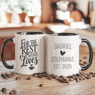 Kaffee zusammen für den Rest unseres Lebens Paar- Tasse