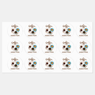 Kaffeeabhängigkeit Etiketten