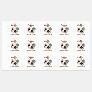 Kaffeeabhängigkeit Etiketten