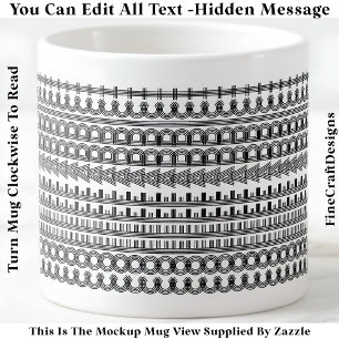 Kaffeeaddict Versteckte Nachricht Funny Novelty 11 Espressotasse