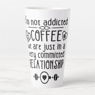 Kaffeeaddicts, Funny Coffee Quotes Latte-Tasse Milchtasse
