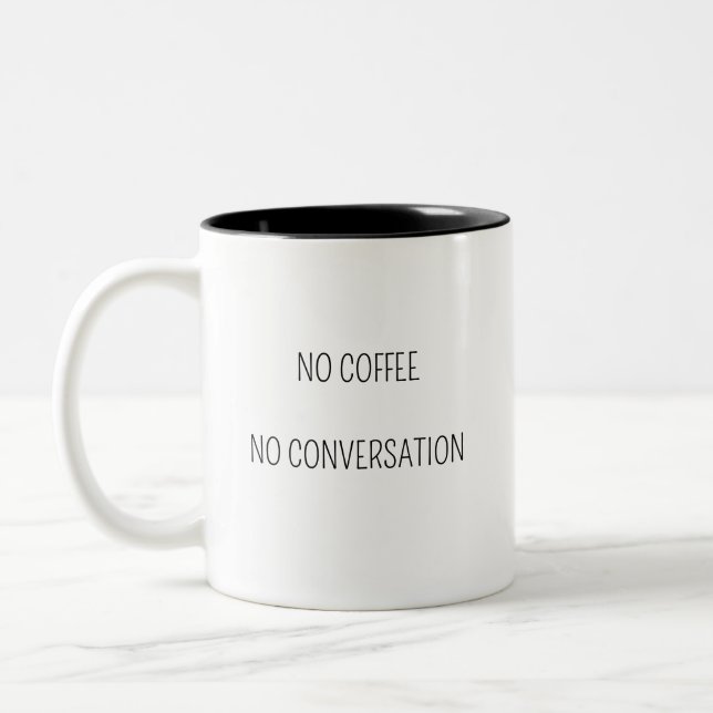 Kaffeeanforderung Zweifarbige Tasse (Links)