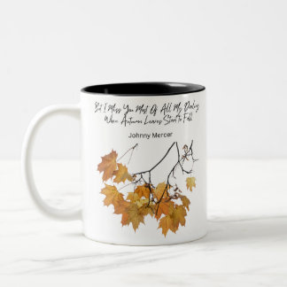Kaffeeangebot im Herbst Tasse