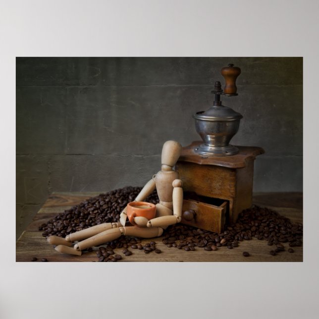 Kaffeearbeiter Poster (Vorne)