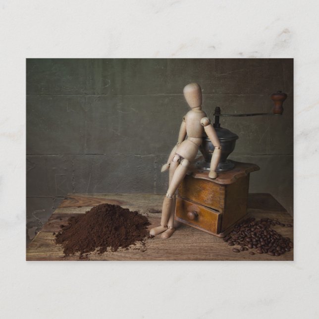 Kaffeearbeiter Postkarte (Vorderseite)
