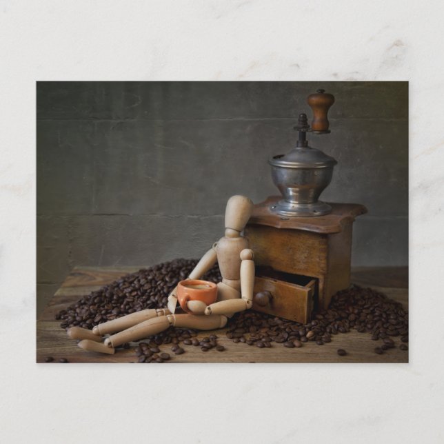 Kaffeearbeiter Postkarte (Vorderseite)