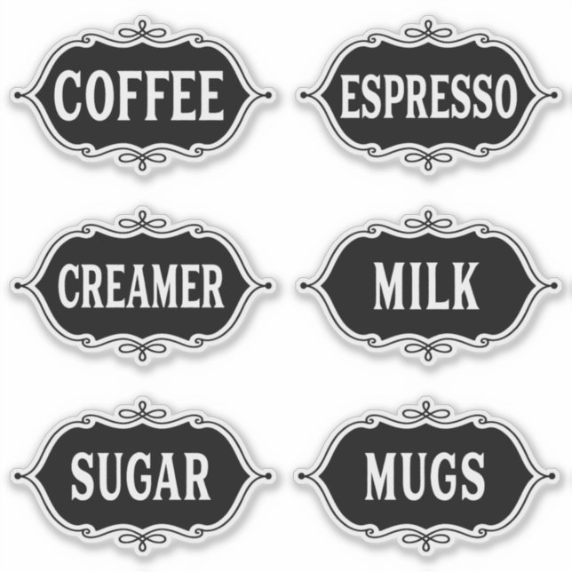 Kaffeeaufkleber Aufkleber (Vorderseite)