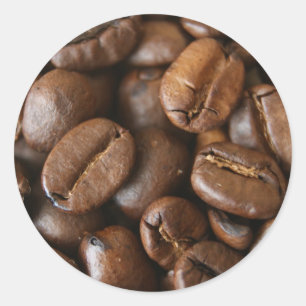 Kaffeeaufkleber Runder Aufkleber
