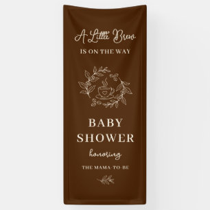 Kaffeebaby-Party-Banner Ein kleiner Kaffee braun Banner