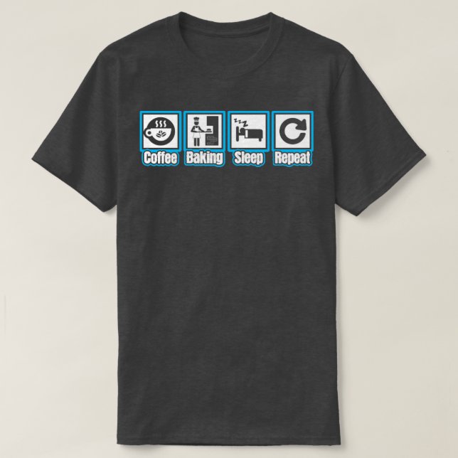 Kaffeeback-Wiederholung T-Shirt (Design vorne)