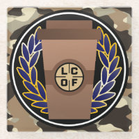 Kaffeebauche - Kaffee Camouflage Untersetzer