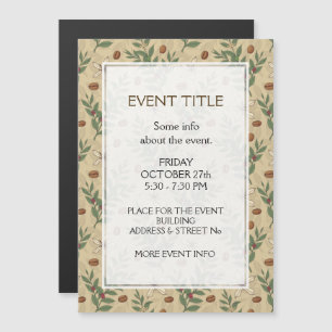 Kaffeebaummuster Magnetkarte