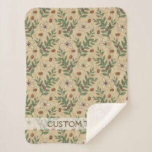 Kaffeebaummuster Sherpadecke