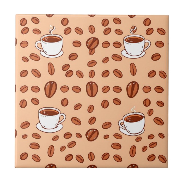 Kaffeebecher Cozy Muster Fliese (Vorderseite)