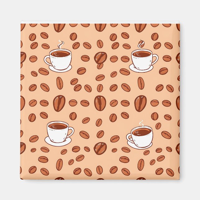 Kaffeebecher Cozy Muster Magnet (Vorne)
