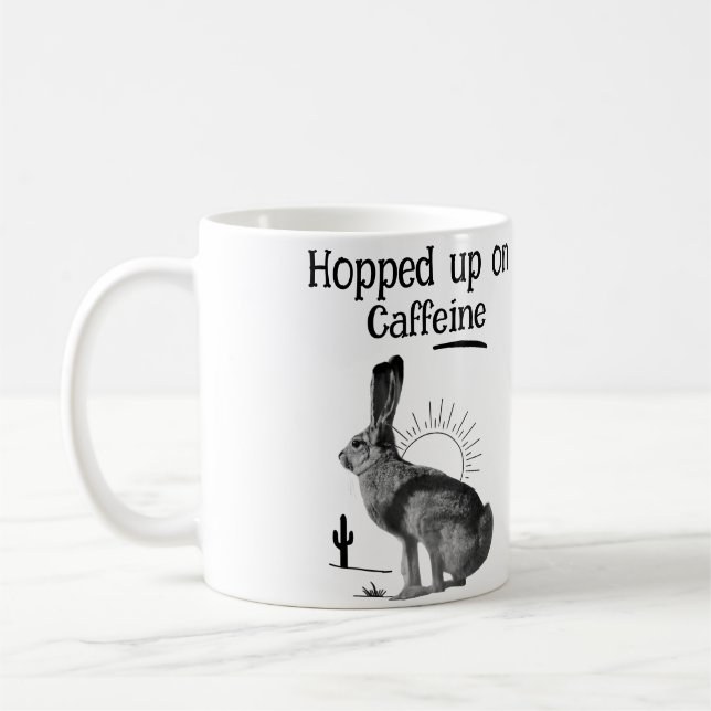 Kaffeebecher 'Hopped Up on Caffeine' Kaffeetasse (Links)