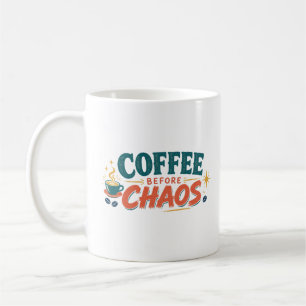 Kaffeebecher 'Kaffee vor dem Chaos' Kaffeetasse